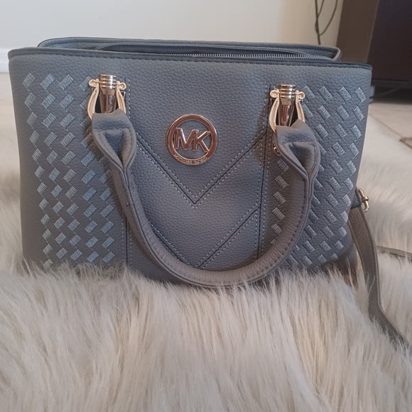 SOLD M - Gray Fashion Satchel Purse Handbag - Picture 3 of 11